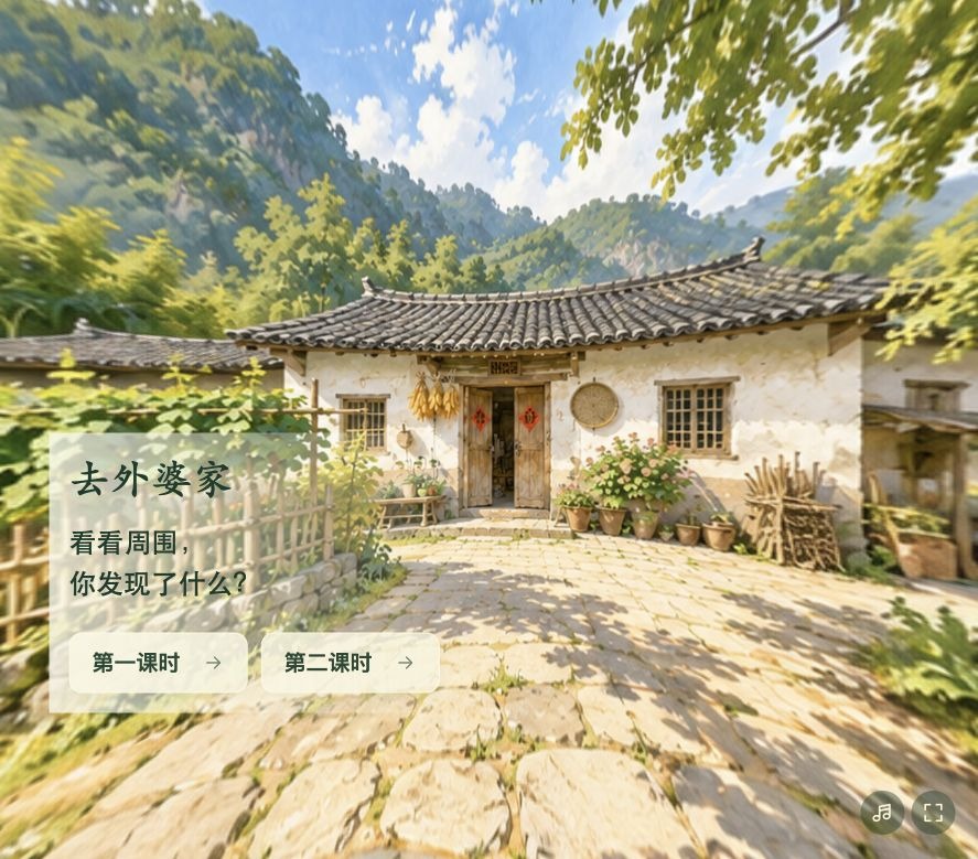 从生活交流走进外婆家实际课件画面